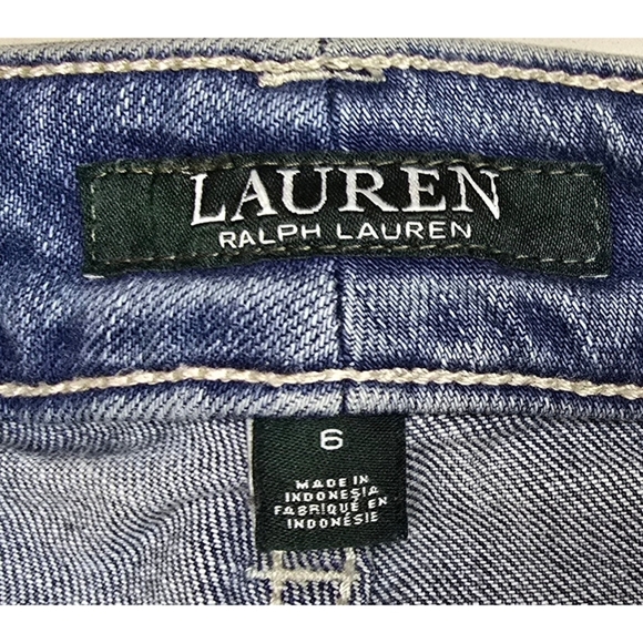 Lauren Ralph Lauren Premier Straight Cropped Jeans Size 6 - Picture 8 of 11